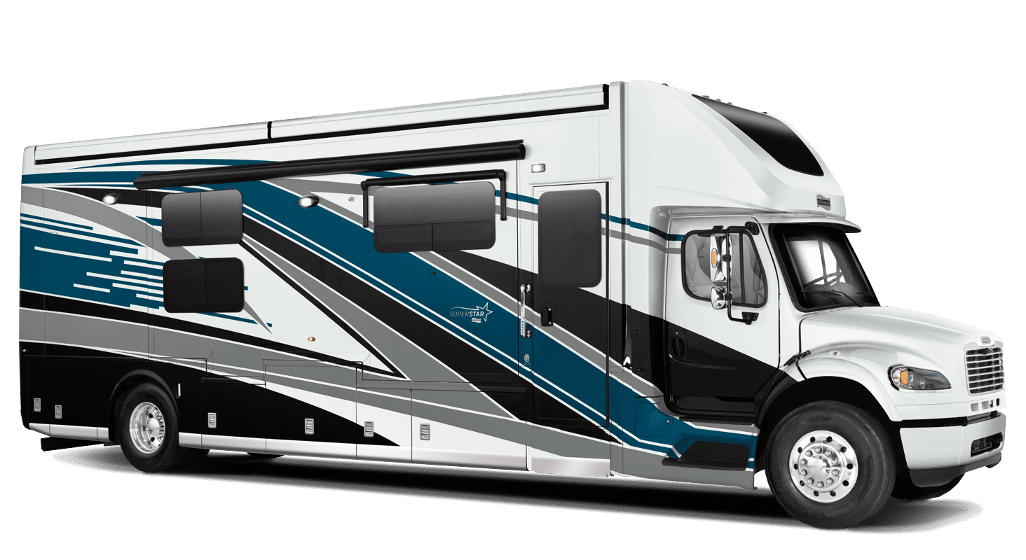 A diesel motorhome.